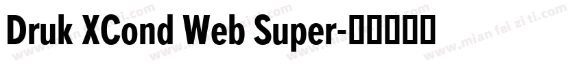 Druk XCond Web Super字体转换